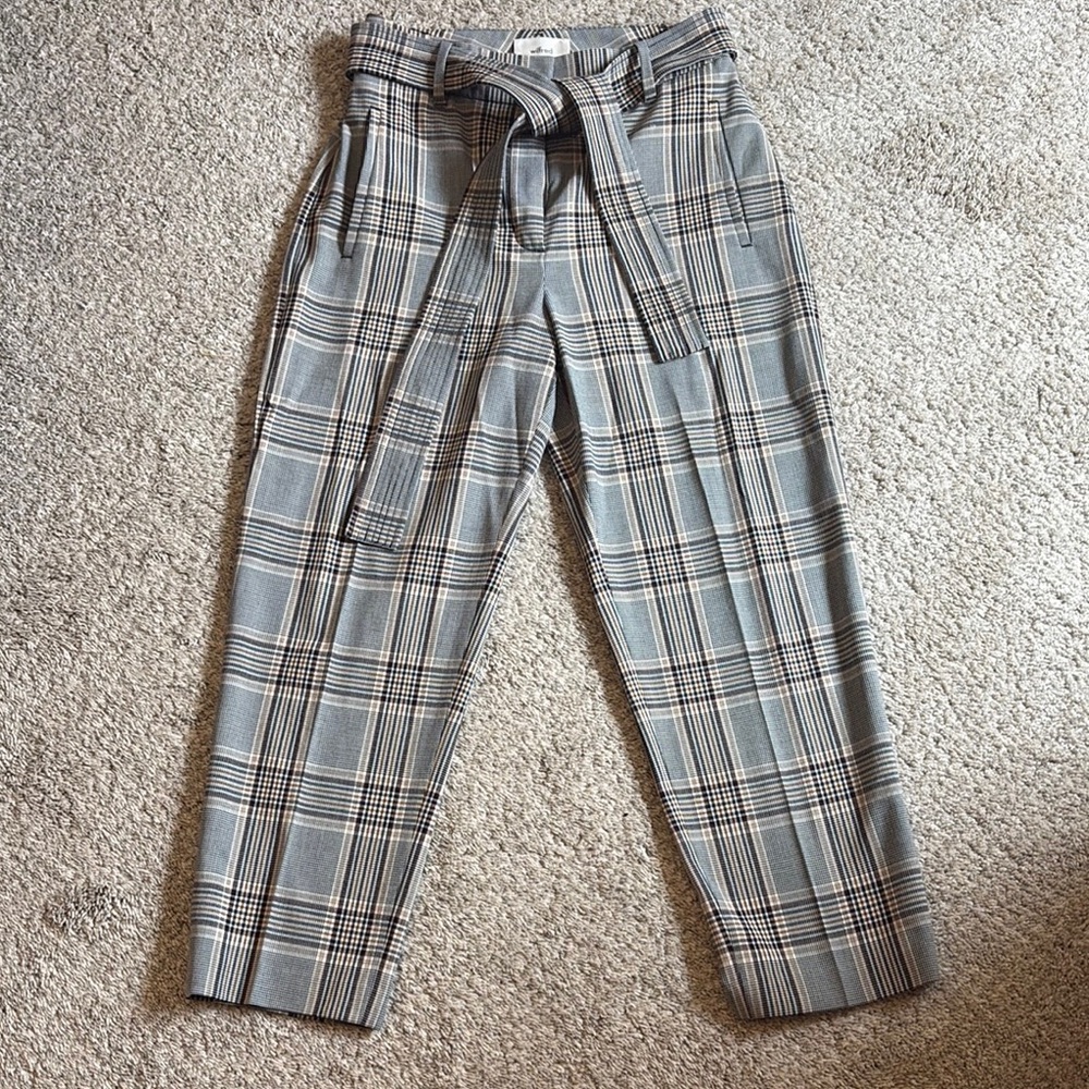 Gray Plaid Men's Pants